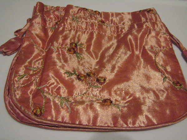 Soft Pink Embroidery Handbag