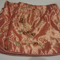 Soft Pink Embroidery Handbag