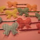 Tiny Gingham Bow Hair Clips - Thumbnail 2