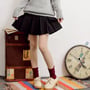 College wind pleated skirt, short skirt-3