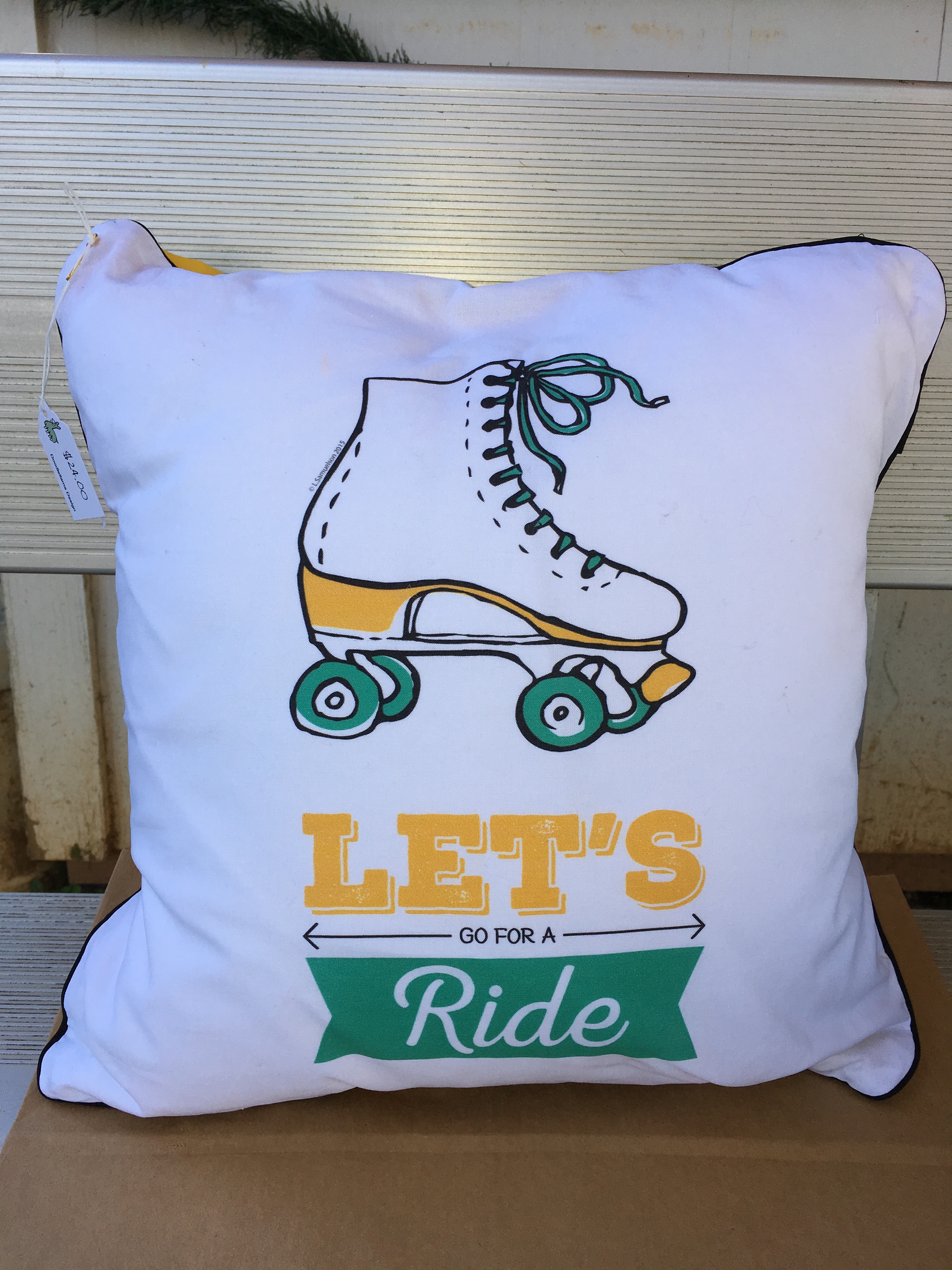Image of Lets Go For A Ride Pillow | Skate Pillow