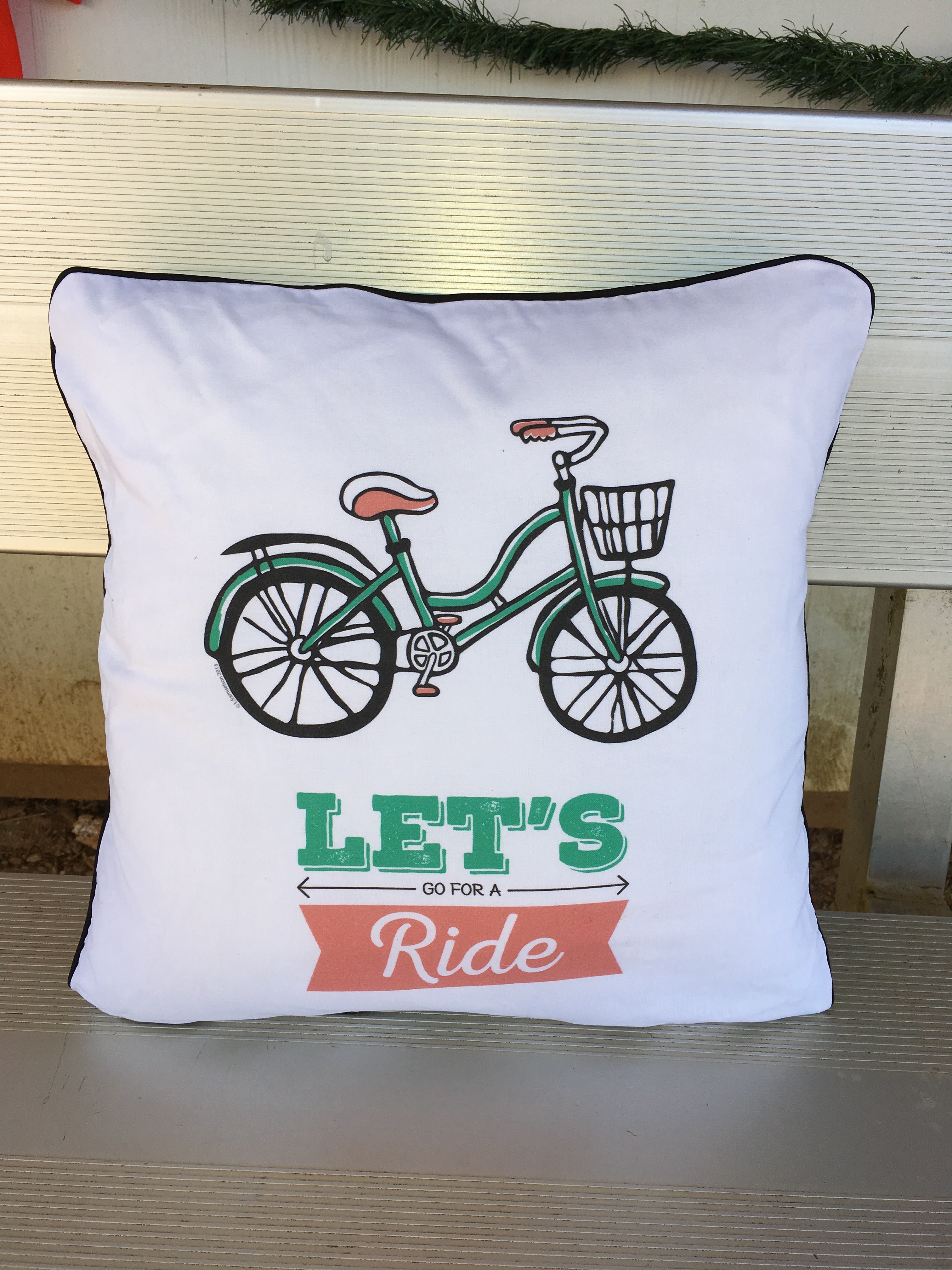 Image of Lets Go For A Ride | Bike Pillow