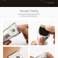 USB Ceramic Blade Hair Trimmer Rechargeable Double Blade 5-Speed LED indicators - Thumbnail 4