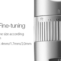 USB Ceramic Blade Hair Trimmer Rechargeable Double Blade 5-Speed LED indicators - Thumbnail 3