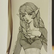 Inktober 2016 Original #26 - Elven Girl