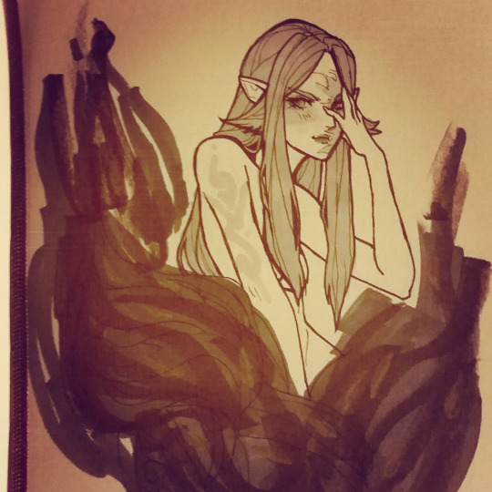 Inktober 2016 Original #28 - Burn