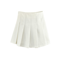 College Wind High Waist Pleated Skirt - Thumbnail 3