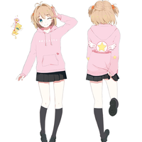 Pink Wing Card Captor Sakura Hoodies - Thumbnail 2