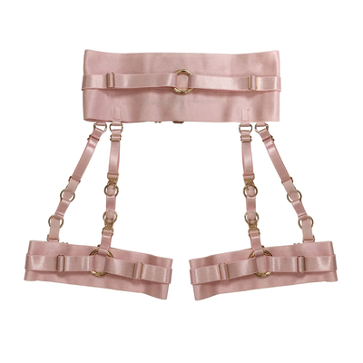 Fentai garter belt ( pink + gold )