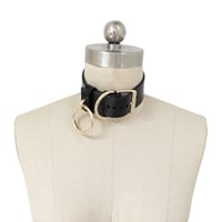 Orleena Choker ( Black + Gold ) - Thumbnail 1