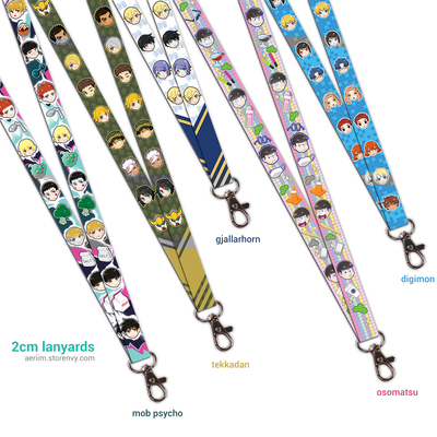 2cm wide lanyards