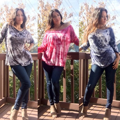 Tie dye relaxed fit tee