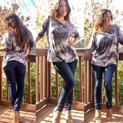 Tie dye relaxed fit tee