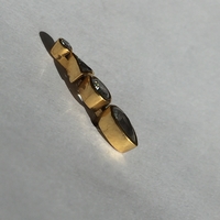 KATIE DIAMOND Gold Stud & Ear Pin Earring Set  - Thumbnail 1