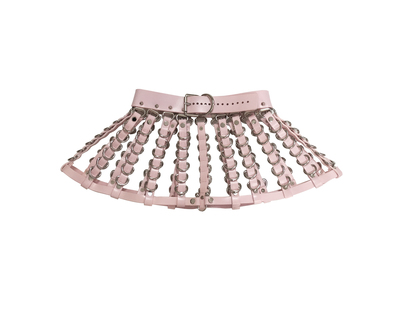 Jennette Skirt ( Pink + Silver )