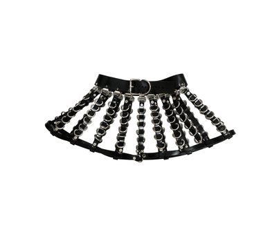 Jennette Skirt ( Black + Silver )