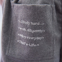 Girls Winter Emobroidery Woollen Short Pants - Thumbnail 2