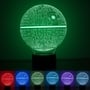 3D Star Wars Millenium Falcon/Starship/Death Star 7-Color LED Night Light Touch Switch USB Table Desk Lamp Decor -2