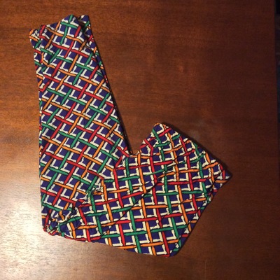 Basket weave capri leggings