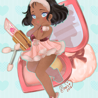 Primping princess print