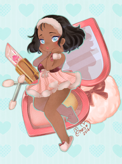 Primping Princess Print