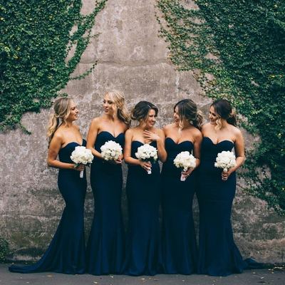 Long bridesmaid dress,simple bridesmaid dress,off-shoulder bridesmaid dress,high quality bridesmaid dress,mermaid bridesmaid dress,pd160087 - Thumbnail 3