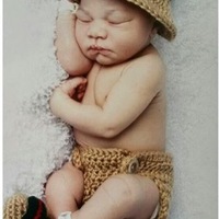 Three Piece Infant Crochet Set - Thumbnail 3