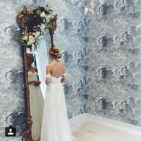 Simple white A-line chiffon long prom dress,wedding dress - Thumbnail 2