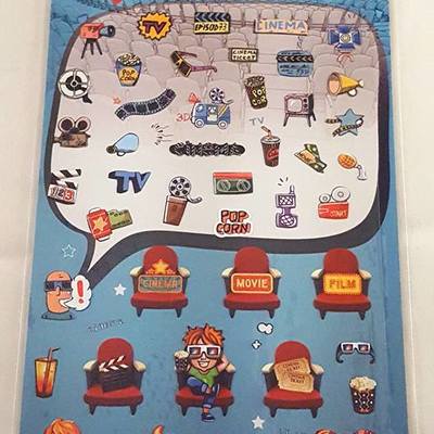 Movie theater stickers