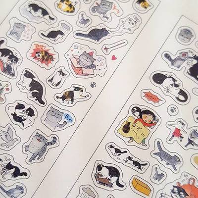 Cats diary stickers