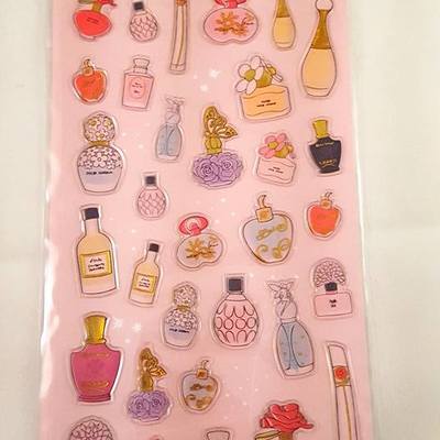 Perfume stickers- 3d 