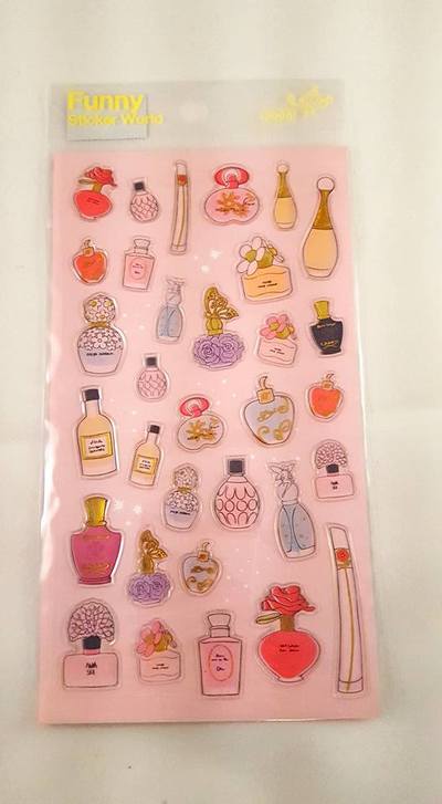 Perfume stickers- 3d 