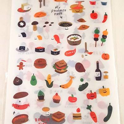 Cute picnic deco stickers