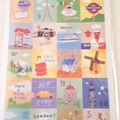 Cartoon stamp stickers