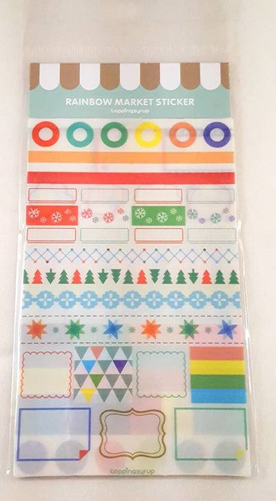 Rainbow Market Sticker Set