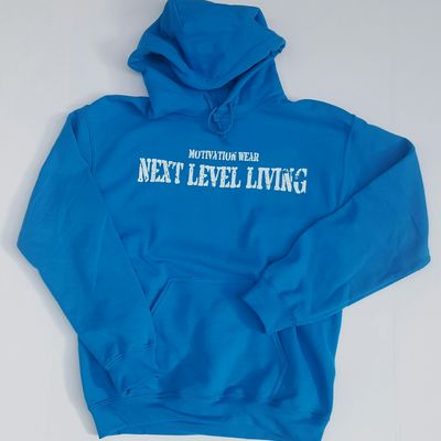 Next level living turquoise hoodie