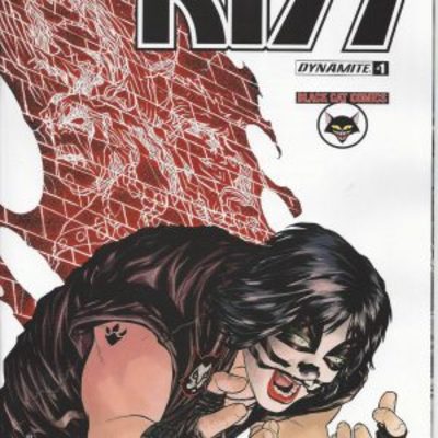Kiss #1 black cat exclusive variant by mike mckone *double signed* - Thumbnail 3