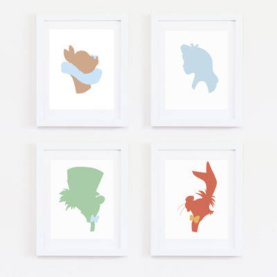 The white rabbit silhouette