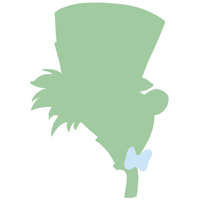 The mad hatter silhouette