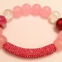 Women's Pink Double Quartz/Swarovski Element Accented 