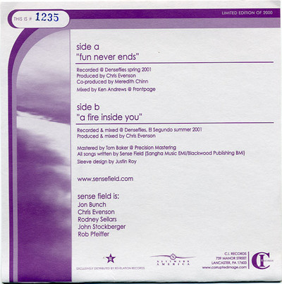 SENSE FIELD - "Fun Never Ends" 7in - Gray /2000