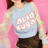 Hologram Stitching Long Sleeve Top - Thumbnail 1