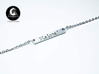 La luna silver necklace