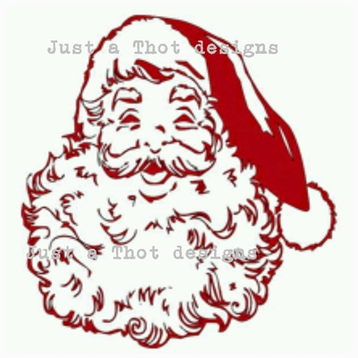 Santa face svg file