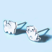 CLUMSY KITTY EARRINGS - Thumbnail 2