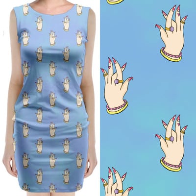 No Time For A Mani Midi Dress