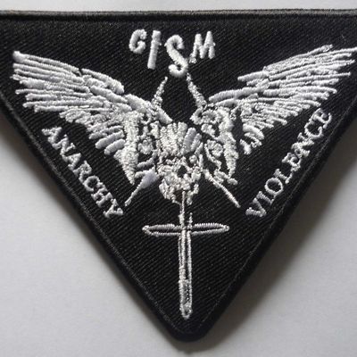 Gism embroidered rectangle patch (black border) - Thumbnail 5