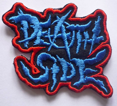 DEATH SIDE embroidered patch (Red/Blue)