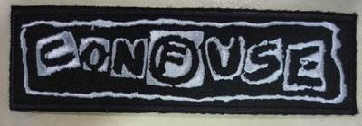 CONFUSE embroidered patch