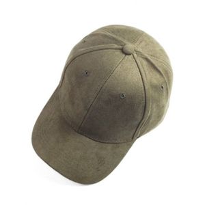 Faux Suede Baseball Cap